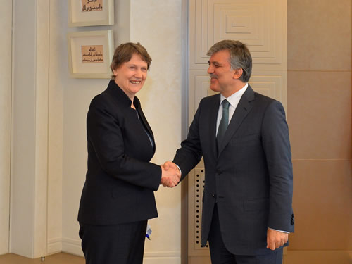 President Gül Receives Clark of UNDP